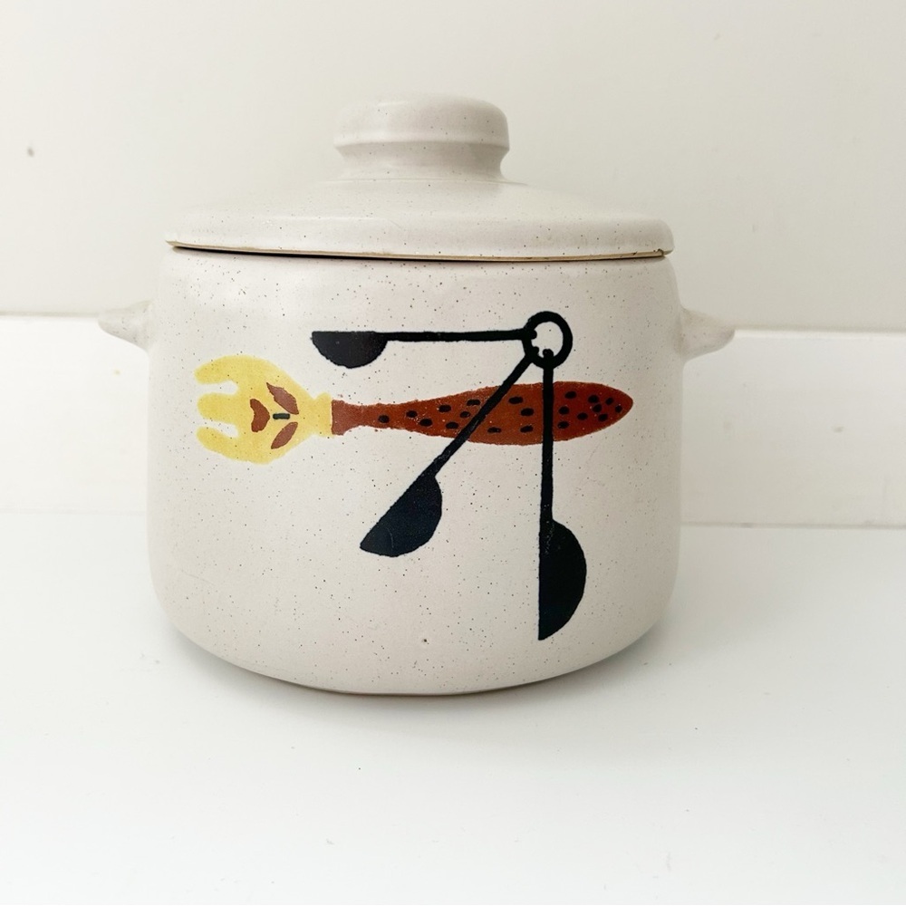 Vintage 1960’s Westbend Pottery Bean Pot/ Cookie Jar Mid-Century Modern